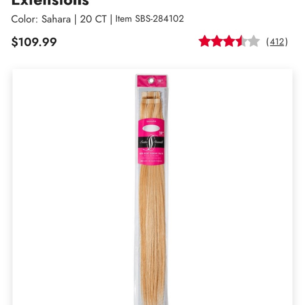 Sahara Blonde Hair Extensions 18” long. 20 pieces. Brand new! Real hair.